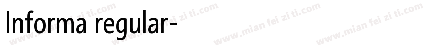 Informa regular字体转换